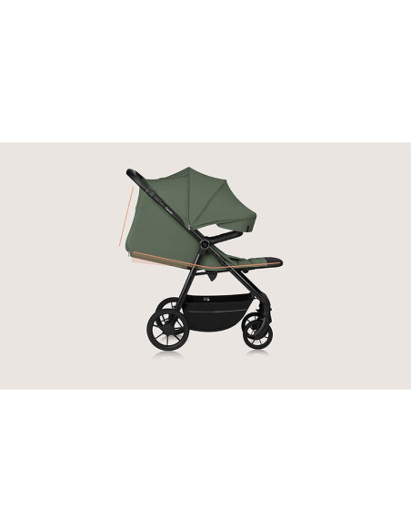 BN-LO-IVA_GREEN_FOREST,Carucior sport, Lionelo, Iva, Sustine 22 kg, 6 luni+, Capotina mare, Impermeabila, Protectie SPF 50+, 3 p