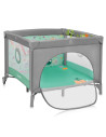 BN-LO-MILLE_PLUS_GREY_GREEN,Tarc de joaca, Lionelo, Mille Plus, Pliabil, Include saltea cu densitate T25, 4 jucarii cu velcro, M