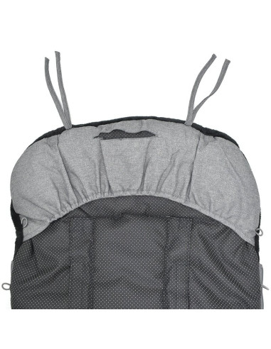 BN-8420421061312,Sac de iarna, Jane, Nest, Pentru carucior, Universal, 95 x 46 cm, Material interior din fleece, Shadow