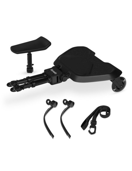 BN-LO-BUGGY_BOARD_BLACK_ONYX,Adaptor universal carucior pentru al doilea copil, Lionelo, Buggy Board, 2 in 1, 3 pozitii reglare 