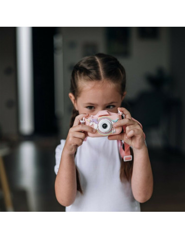 BN-86908,Aparat foto digital pentru copii, Free2Play, Cu functie selfie, Cadre distractive, Cu 6 filtre, Unicorn