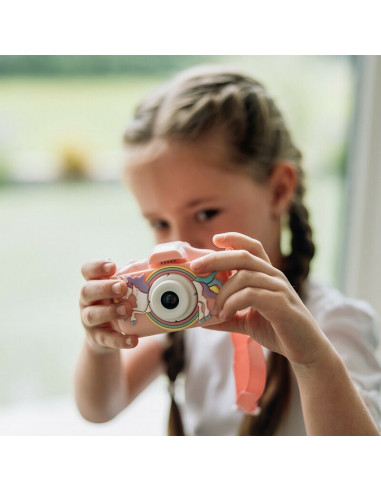 BN-86908,Aparat foto digital pentru copii, Free2Play, Cu functie selfie, Cadre distractive, Cu 6 filtre, Unicorn