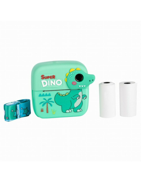 BN-86885,Aparat foto copii cu printare instant, Free2Play, Camere duale fata-spate, Cadre distractive, Cu 6 filtre, Dino