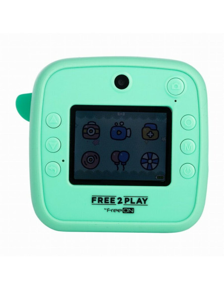 BN-86885,Aparat foto copii cu printare instant, Free2Play, Camere duale fata-spate, Cadre distractive, Cu 6 filtre, Dino