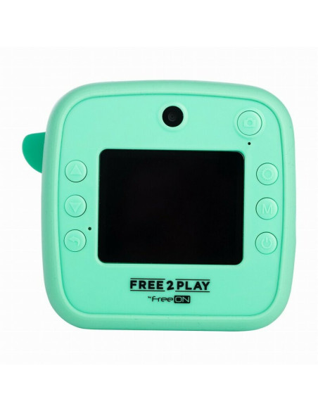 BN-86885,Aparat foto copii cu printare instant, Free2Play, Camere duale fata-spate, Cadre distractive, Cu 6 filtre, Dino