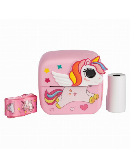 BN-86892,Aparat foto copii cu printare instant, Free2Play, Camere duale fata-spate, Cadre distractive, Cu 6 filtre, Unicorn