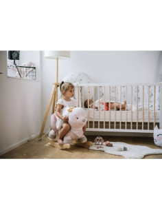 BN-83488,Balansoar, Free2Play, Zoe the Mouse, Cu sa confortabila cu spatar, Din lemn, 18 luni+, Pink 2