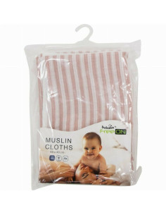 BN-87776,Set 4 lavete, Bubaba, Din muselina, Dimensiune 40x40 cm, Pentru spalarea si ingrijirea fetei si a corpului bebelusului  2
