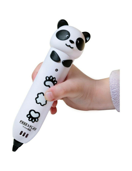 BN-86861,Set Creion 3D si Filament colorat de 20 m, Free2Play, Panda