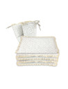 BN-6426972031219,Lenjerie patut cu 3 piese, MimiNu, Premium, Pentru patut 120x60 cm, Cu protectie laterala, Din bumbac certifica