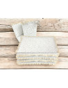 BN-6426972031219,Lenjerie patut cu 3 piese, MimiNu, Premium, Pentru patut 120x60 cm, Cu protectie laterala, Din bumbac certifica