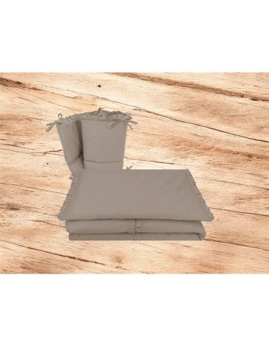BN-6426972031004,Lenjerie patut cu 3 piese, MimiNu, Pentru patut 120x60 cm, Cu volanase, Cu protectie laterala, Din bumbac certi
