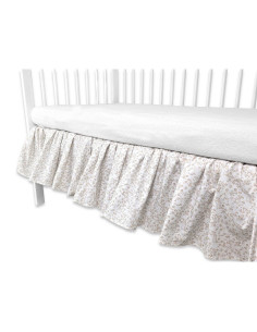 BN-6426972031233,Volanas pentru saltea de patut, MimiNu, Premium, 120x60 cm, Din bumbac certificat Oeko Tex Standard 100, Meadow