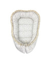 BN-6426972031240,Cosulet bebelus, MimiNu, Premium, Pentru dormit, Baby Nest 55 x 75 cm, Cu Volanase si dantela, Husa 100% bumbac