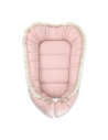 BN-6426972031387,Cosulet bebelus, MimiNu, Premium, Pentru dormit, Baby Nest 55 x 75 cm, Cu Volanase si dantela, Husa 100% bumbac