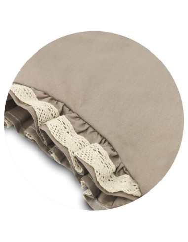 BN-6426972031394,Cosulet bebelus, MimiNu, Premium, Pentru dormit, Baby Nest 55 x 75 cm, Cu Volanase si dantela, Husa 100% bumbac