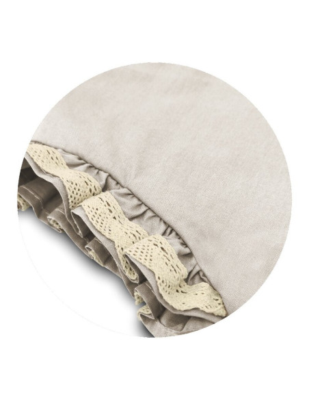 BN-6426972031400,Cosulet bebelus, MimiNu, Premium, Pentru dormit, Baby Nest 55 x 75 cm, Cu Volanase si dantela, Husa 100% bumbac