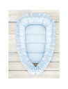 BN-6426972030885,Cosulet bebelus, MimiNu, Pentru dormit, Baby Nest 55 x 75 cm, Cu Volanase, Husa 100% bumbac, Din bumbac certifi