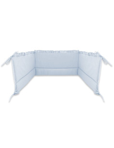 BN-6426972030892,Aparatoare pentru patut, MimiNu, Cu volanase, Din bumbac certificat Oeko Tex Standard 100, 180x30 cm, Cu pangli 2