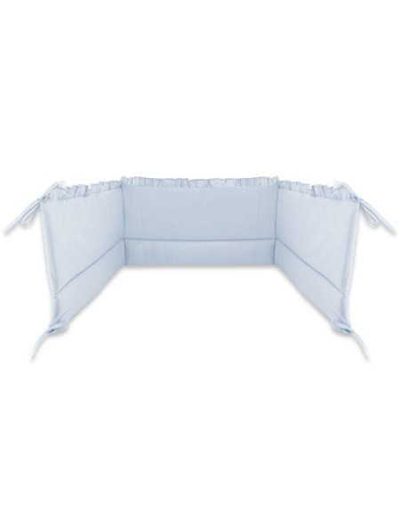 BN-6426972030892,Aparatoare pentru patut, MimiNu, Cu volanase, Din bumbac certificat Oeko Tex Standard 100, 180x30 cm, Cu pangli