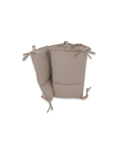 BN-6426972031042,Aparatoare pentru patut, MimiNu, Cu volanase, Din bumbac certificat Oeko Tex Standard 100, 180x30 cm, Cu pangli