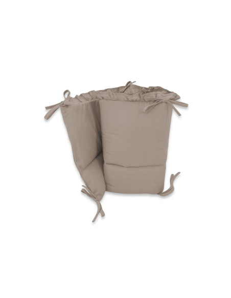 BN-6426972031042,Aparatoare pentru patut, MimiNu, Cu volanase, Din bumbac certificat Oeko Tex Standard 100, 180x30 cm, Cu pangli