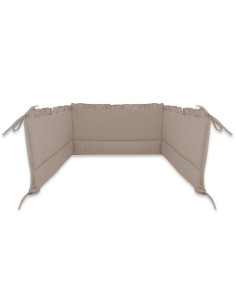 BN-6426972031042,Aparatoare pentru patut, MimiNu, Cu volanase, Din bumbac certificat Oeko Tex Standard 100, 180x30 cm, Cu pangli 2