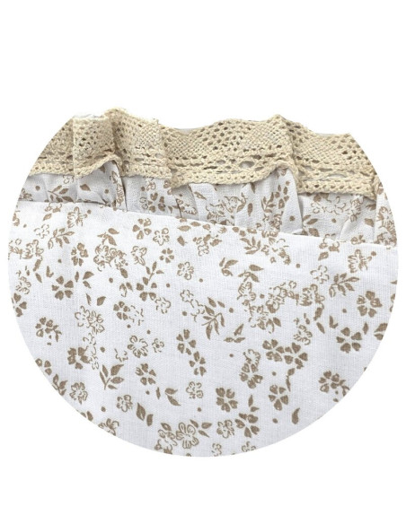 BN-6426972031363,Paturica calduroasa, MimiNu, Premium, Pentru scoica, scaun auto/carucior, Cu volanas si dantela, Dimensiune 90x