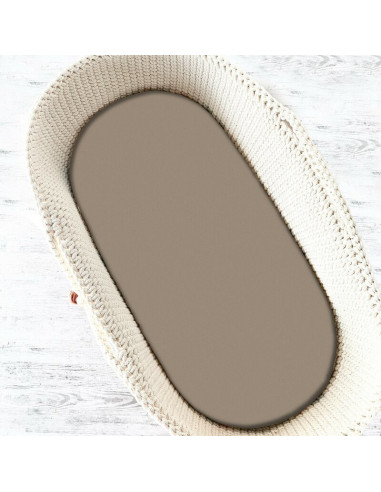 BN-6426972031097,Cearceaf cu elastic, MimiNu, Pentru landou, carucior si cosulet, Dimensiune 80x35 cm, Din bumbac certificat Oek