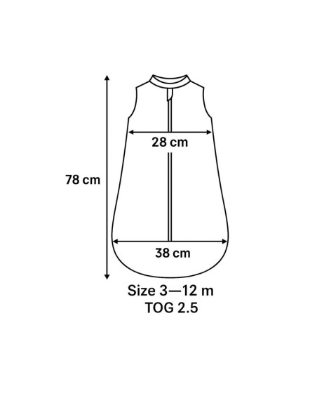 BN-6426972031462,Sac de dormit, MimiNu, Premium, Din bumbac interlock, Materiale certificate Oeko Tex Standard 100, Cu fermoar, 