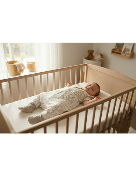 BN-6426972031356,Sac de dormit, MimiNu, Premium, Cu picioruse, De iarna, Din bumbac certificat Oeko Tex Standard 100, Cu dantela