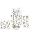BN-6426972031158,Set 4 in 1 Cosulet bebelus, MimiNu, Baby Cocoon 75x55 cm, Husa bumbac, Din bumbac certificat Oeko Tex Standard