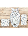 BN-6426972031165,Set 4 in 1 Cosulet bebelus, MimiNu, Baby Cocoon 75x55 cm, Husa bumbac, Din bumbac certificat Oeko Tex Standard 