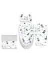 BN-6426972031202,Set 4 in 1 Cosulet bebelus, MimiNu, Baby Cocoon 75x55 cm, Husa bumbac, Din bumbac certificat Oeko Tex Standard 