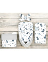 BN-6426972031202,Set 4 in 1 Cosulet bebelus, MimiNu, Baby Cocoon 75x55 cm, Husa bumbac, Din bumbac certificat Oeko Tex Standard 