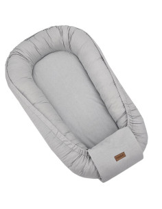 BN-209214,Cosulet bebelus, Feedo, Pentru dormit, joaca, protectie in patut, Baby Nest 90x60 cm, Din bumbac 100%, Design elegant,