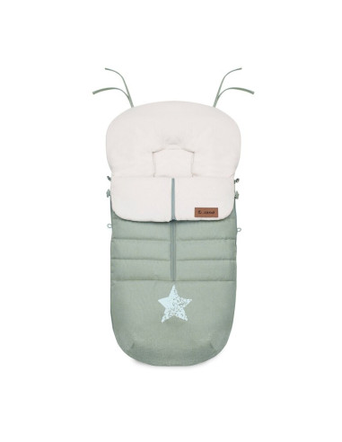 BN-8420421079362,Sac de iarna, Jane, Nest, Pentru carucior, Universal, 95 x 46 cm, Material interior din fleece, Forest Green