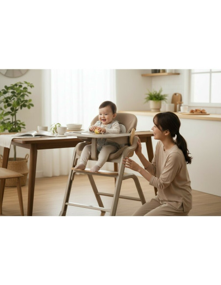 BN-8420421093917,Scaun de masa multifunctional Noah, Jane, De la 6 luni la adult, Din lemn fag, Husa lavabila, Greutate maxima 1