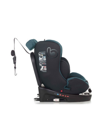 BN-8420421095492,Scaun auto, Be Cool, Easy I-Size, Rotire 360 grade, 40 - 150 cm, 0 - 36 kg, Cu Isofix si Centura Top Tether, Co