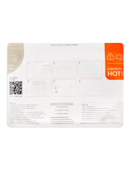 BN-LOC-THERMBAG_16_PACK,Pungi sterilizare microunde, Lionelo, Thermbag, Fara BPA, Sterilizare in 90 de sec., Elimina 99,9% dintr