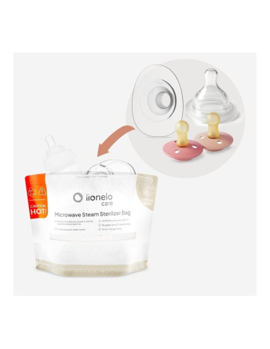 BN-LOC-THERMBAG_16_PACK,Pungi sterilizare microunde, Lionelo, Thermbag, Fara BPA, Sterilizare in 90 de sec., Elimina 99,9% dintr