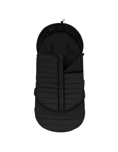 BN-LO-OLI_BLACK,Sac de iarna, Lionelo, Oli, Pentru carucior, landou sau scaun auto, 101x45 cm, Impermeabil, Rezistent pana la -2