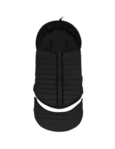 BN-LO-OLI_BLACK,Sac de iarna, Lionelo, Oli, Pentru carucior, landou sau scaun auto, 101x45 cm, Impermeabil, Rezistent pana la -2