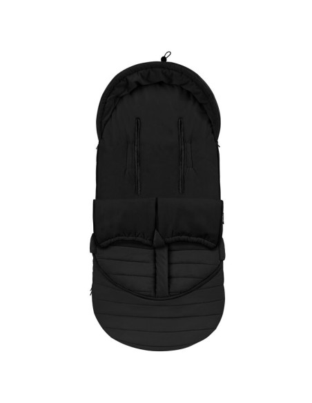 BN-LO-OLI_BLACK,Sac de iarna, Lionelo, Oli, Pentru carucior, landou sau scaun auto, 101x45 cm, Impermeabil, Rezistent pana la -2