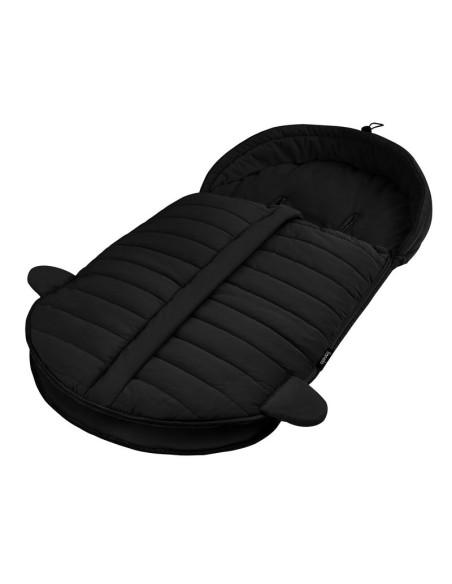 BN-LO-OLI_BLACK,Sac de iarna, Lionelo, Oli, Pentru carucior, landou sau scaun auto, 101x45 cm, Impermeabil, Rezistent pana la -2