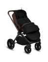 BN-LO-OLI_BLACK,Sac de iarna, Lionelo, Oli, Pentru carucior, landou sau scaun auto, 101x45 cm, Impermeabil, Rezistent pana la -2