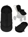 BN-LO-OLI_BLACK,Sac de iarna, Lionelo, Oli, Pentru carucior, landou sau scaun auto, 101x45 cm, Impermeabil, Rezistent pana la -2