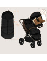 BN-LO-OLI_BLACK,Sac de iarna, Lionelo, Oli, Pentru carucior, landou sau scaun auto, 101x45 cm, Impermeabil, Rezistent pana la -2