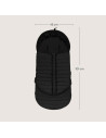BN-LO-OLI_BLACK,Sac de iarna, Lionelo, Oli, Pentru carucior, landou sau scaun auto, 101x45 cm, Impermeabil, Rezistent pana la -2