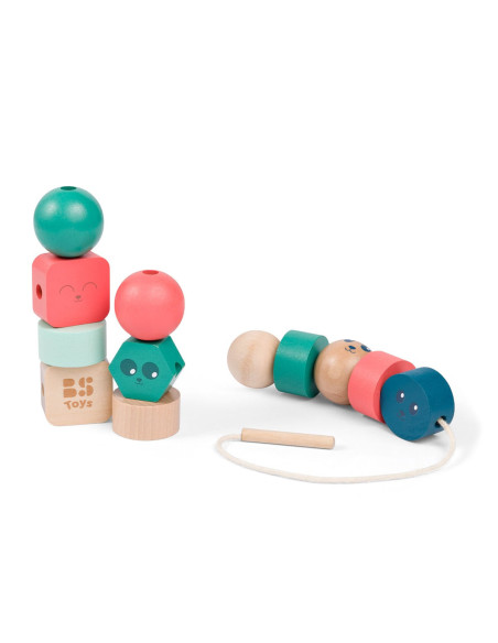 BSGA533,Margele mari de insirat din lemn, Junior Beads